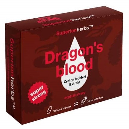 Superionherbs Dračí krev - Dragons Blood Extrakt, 60 kapslí
